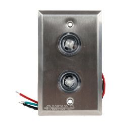 Dortronics, 7201XL2-HWR Hi-Intensity LED Indicator Plate, Red and Green, Waterproof